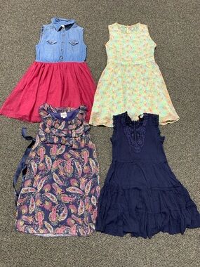 Bundle lot of 4 girls size 8 summer dresses